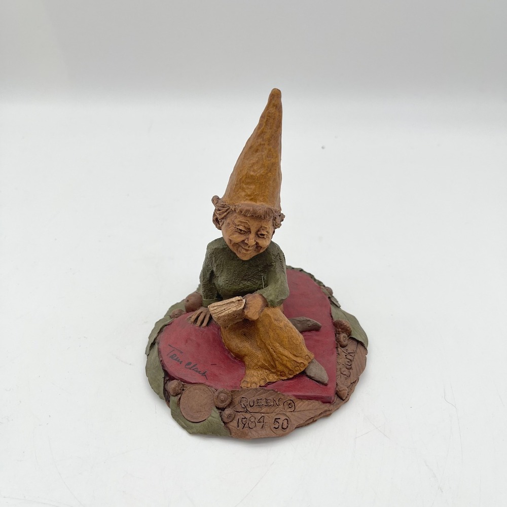 Tom Clark SIGNED Gnome Queen of Hearts 1984 #50 Cairn Studio COA Original Box